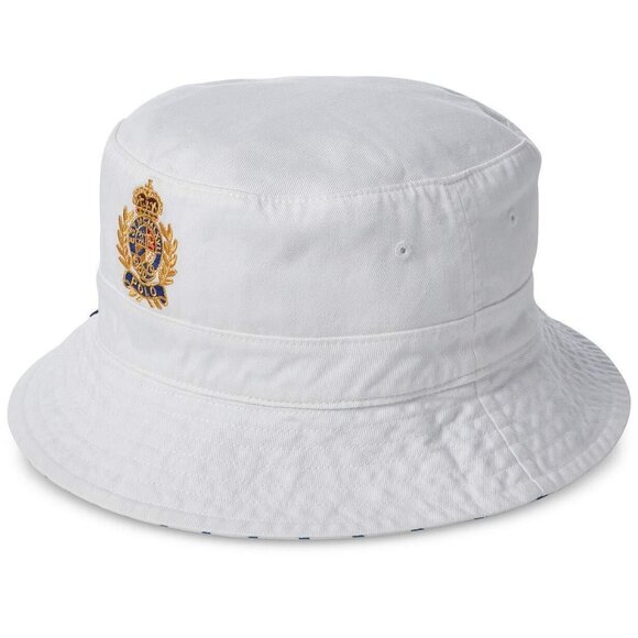 Polo Ralph Lauren Bear Reversible Bucket Hat Size Small/Medium NWT Y711AFA - Picture 2 of 2